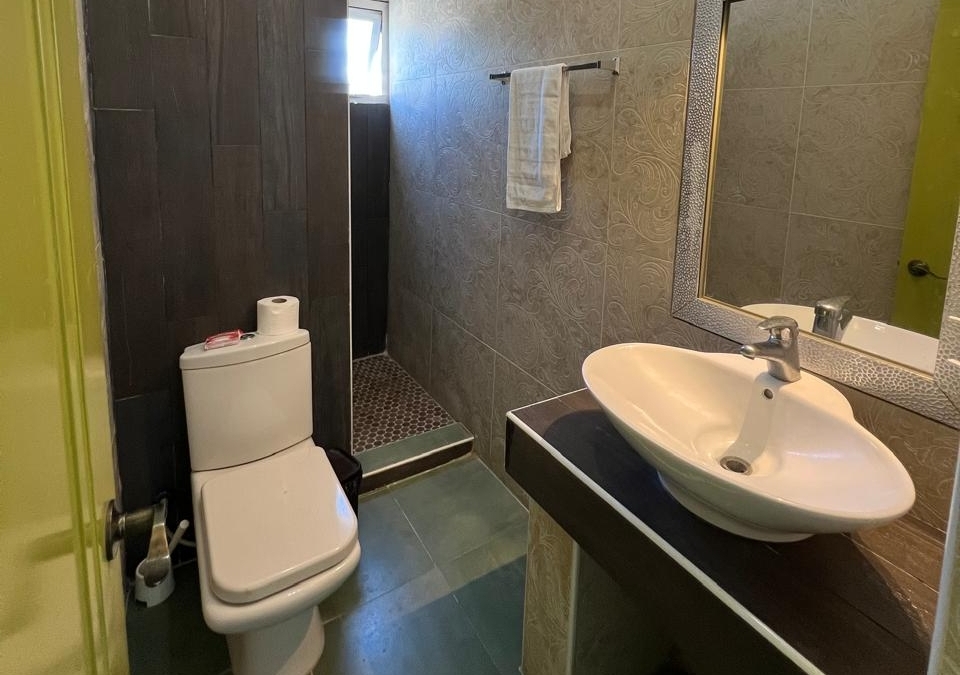 Modern, clean bathrooms